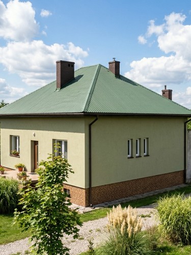HERKULES INOX 20 kW w Sanoku – dom jednorodzinny z zielonym dachem
