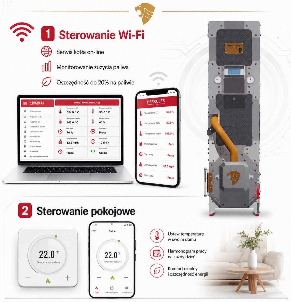 Pakiet rozszerzonego sterowania Wi-Fi HERKULES